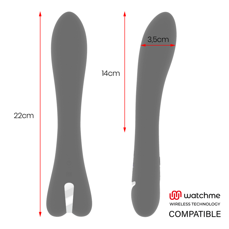 BRILLY GLAM - RYAN VIBRADOR + MANDO CONTROL REMOTO WATCHME - Imagen 2