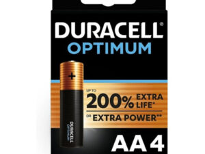 DURACELL - OPTIMUM 200 PILA ALCALINA AA LR6 BLISTER*4
