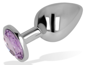 OHMAMA - PLUG ANAL CON CRISTAL VIOLETA 8 CM