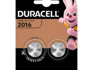 DURACELL - PILA BOTON LITIO CR2016 3V BLISTER*2