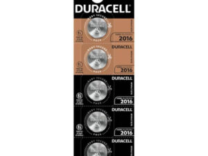 DURACELL - PILA BOTON LITIO CR2016 3V BLISTER*5