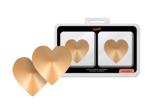 COQUETTE CHIC DESIRE - CUBRE PEZONES METAL CORAZONES DORADOS