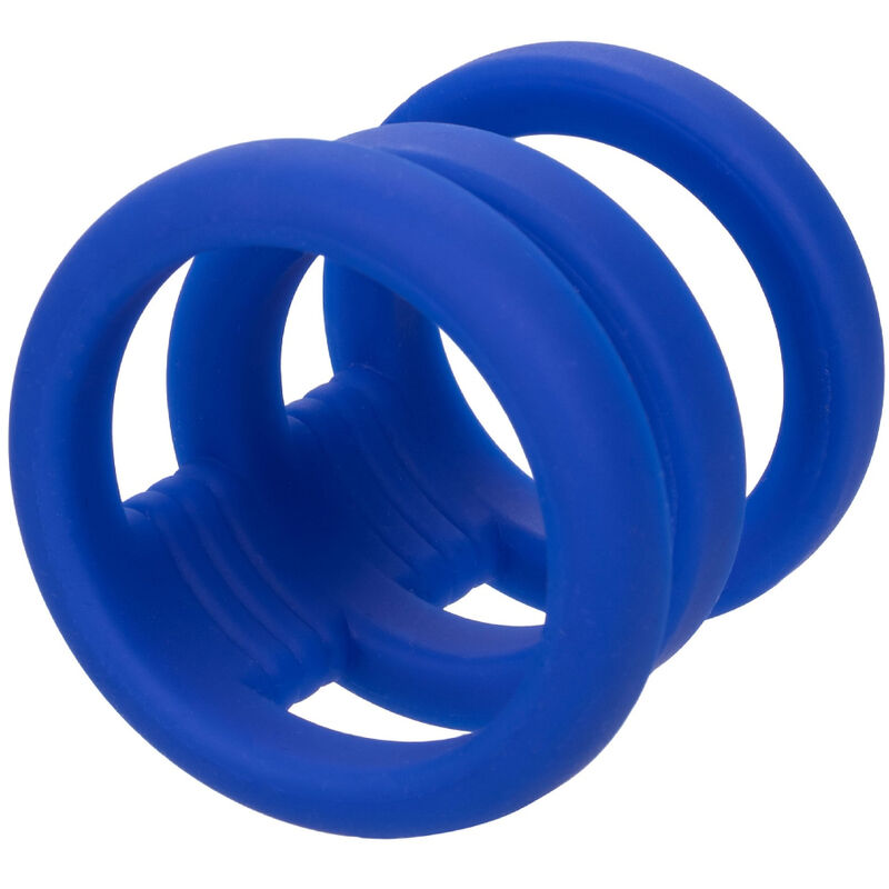 CALEXOTICS - ADMIRAL JAULA TRIPLE PARA PENE AZUL - Imagen 3