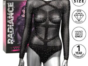 CALEXOTICS - RADIANCE BODY DE MANGA LARGA PEDRERÍA TALLA GRANDE