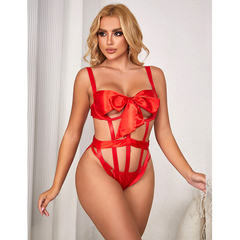 SUBBLIME - 954468 BODY SEXY CALADO CON LAZO ROJO S/M - Imagen 3