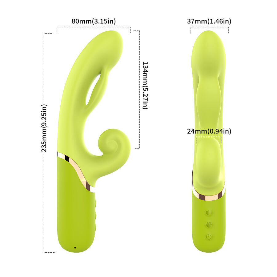 ARMONY - VIBRADOR ESTIMULADOR PUNTO A INFLABLE VERDE - Imagen 7