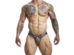 MOB - DNGEON JOCKSTRAP A PRESIÓN GRIS TALLA ÚNICA
