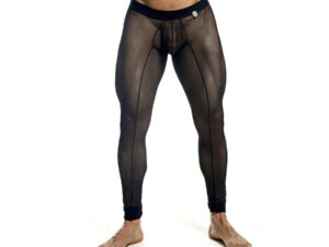 MOB - MEDIAS DE MALLAS TRANSPARENTES NEGRAS TALLA S