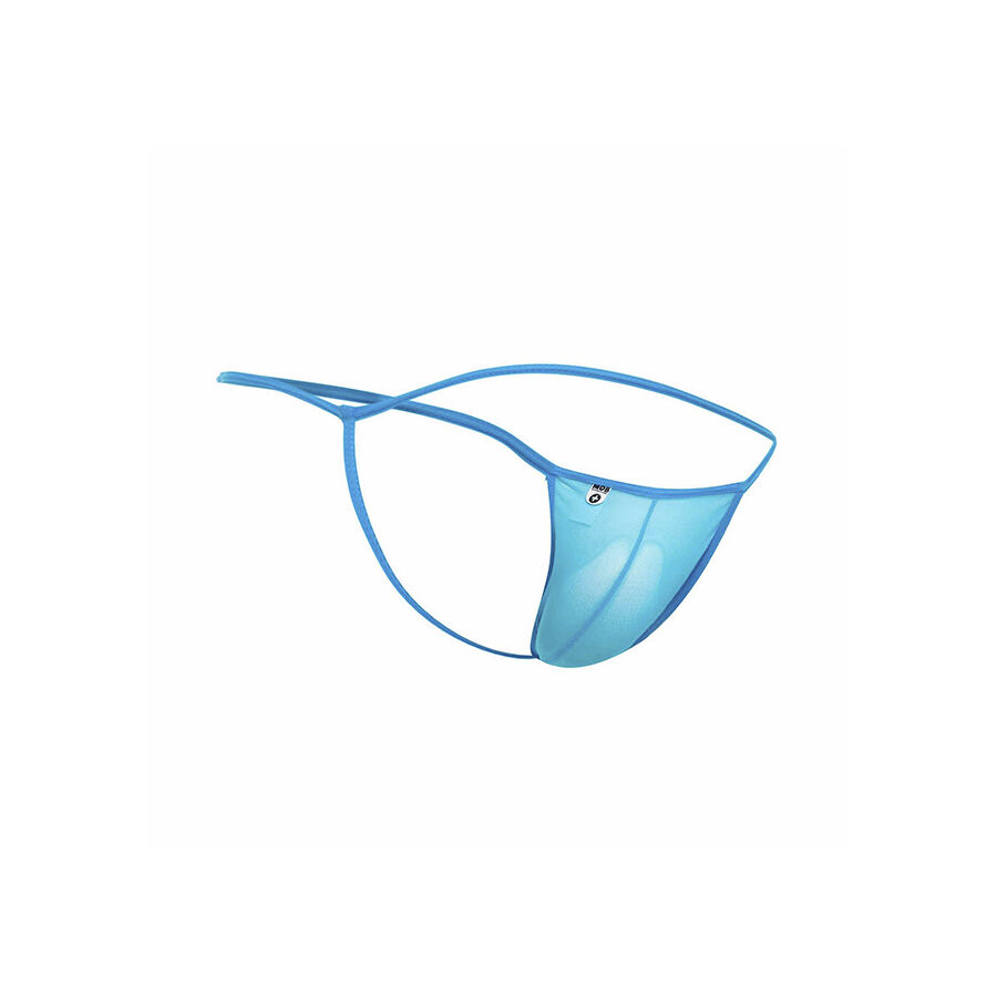 MOB - TANGA TRANSPARENTE CON FORMA DE T AQUA TALLA S/M - Imagen 2