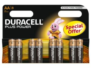 DURACELL - PLUS POWER PILA ALCALINA AA LR6 BLISTER*8