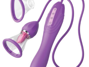 FANTASY FOR HER - ULTIMATE PLEASURE MAX MANGUERA DE SUCCIÓN CON LENGUA ESTIMULADORA MORADO