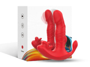 ARMONY - VIBRADOR ANAL PANTY ESTIMULADOR PUNTO C Y G CONTROL REMOTO ROJO