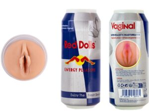 ALIVE - RED DOLL MASTURBADOR MASCULINO VAGINA LATA BEBIDA ENERGÉTICA