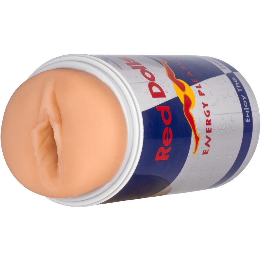 ALIVE - RED DOLL MASTURBADOR MASCULINO VAGINA LATA BEBIDA ENERGÉTICA - Imagen 4