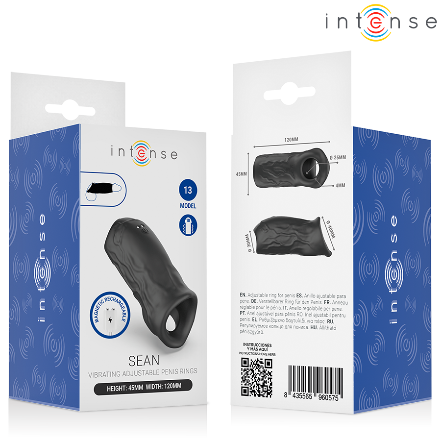 INTENSE - SEAN ANILLO VIBRADOR AJUSTABLE MODELO 13 - Imagen 4