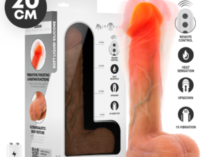 MR INTENSE - LOGAN DILDO VIBRADOR SILICONA CON EFECTO CALOR Y CONTROL REMOTO 20 CM -Ø- 4.1 CM