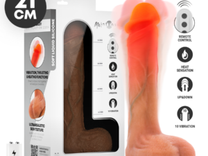 MR INTENSE - BRADLEY DILDO VIBRADOR SILICONA CON EFECTO CALOR Y CONTROL REMOTO 21 CM -Ø- 4.2 CM
