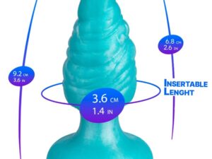 SILEXD - MELTY PLUG ANAL FANTASY SILICONA LIQUIDA TERMOREACTIVO AZUL CELESTE 9.2 CM