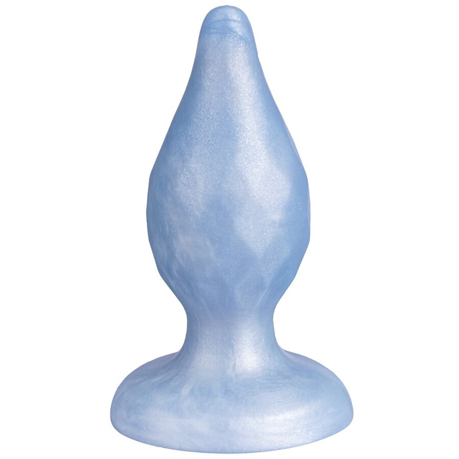 SILEXD - DIAMOND PLUG ANAL FANTASY SILICONA LIQUIDA TERMOREACTIVO AZUL PERLA 9.2 CM - Imagen 4
