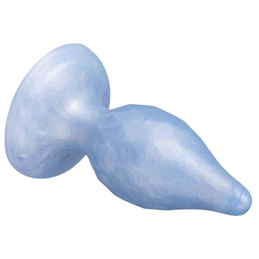 SILEXD - DIAMOND PLUG ANAL FANTASY SILICONA LIQUIDA TERMOREACTIVO AZUL PERLA 9.2 CM - Imagen 2
