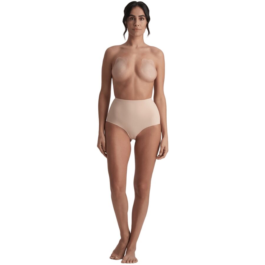 BYE-BRA - RABBIT COPAS DE SILICONA BEIGE TALLA M - Imagen 2
