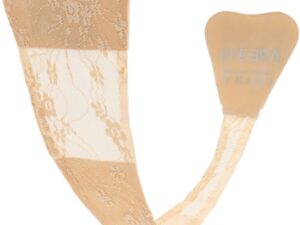 BYE-BRA - TANGA ADHESIVO ENCAJE BEIGE TALLA ÚNICA