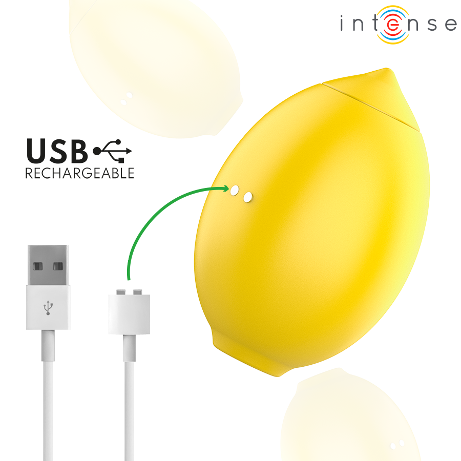 INTENSE - MONI ESTIMULADOR SUCCIONADOR DE CLÍTORIS LIMÓN - Imagen 6