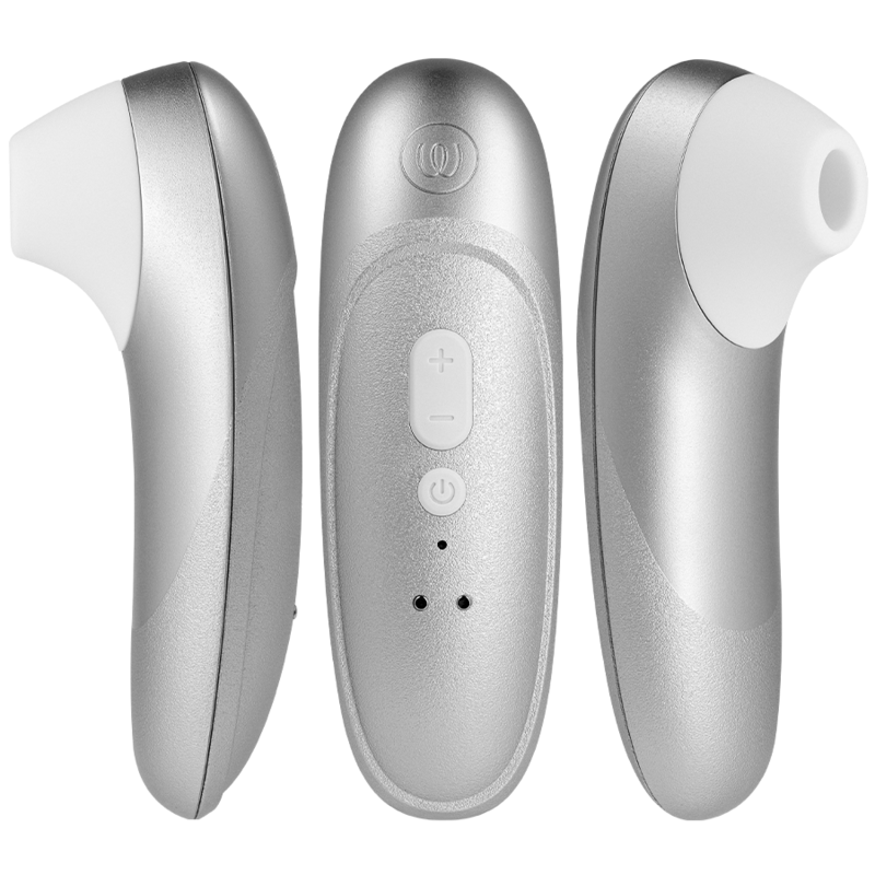 WOMANIZER - PRO VIBRANT ESTIMULADOR DE CLÍTORIS GRIS PLATA - Imagen 2