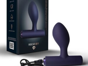 ROCKS-OFF - NOVA ORBITAL PREMIUM PLUG ANAL RECARGABLE 16 FUNCIONES AZUL