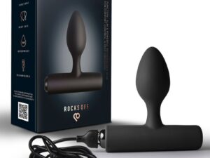 ROCKS-OFF - NOVA SOLARIS PLUG ANAL FINO RECARGABLE 16 FUNCIONES NEGRO