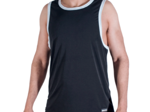 MACHO - CMV004 CAMISETA GYM NEGRA S/M
