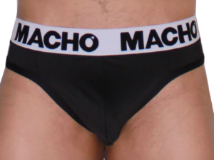 MACHO - MTG002 TANGA NEGRO/NEGRO S