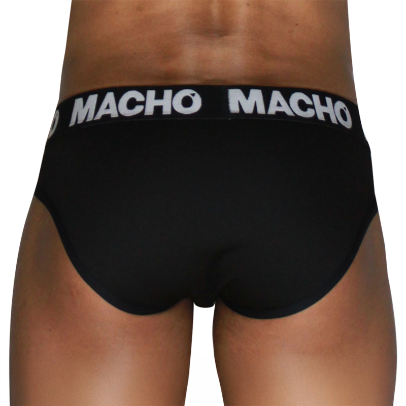 MACHO - MCH007 SLIP CLÁSICO NEGRO + NEGRO S - Imagen 2