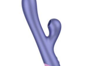 ROMP - PULSE VIBRADOR RABBIT DUAL PUNTO G AZUL ELÉCTRICO