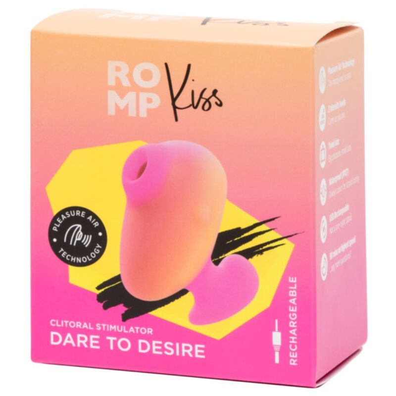 ROMP - KISS SUCCIONADOR DE CLÍTORIS VIBRADOR DE DEDO RECARGABLE - Imagen 10