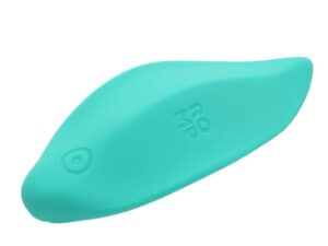 ROMP - WAVE VIBRADOR ESTIMULADOR DE CLÍTORIS FORMA ERGONÓMICA VERDE AGUA