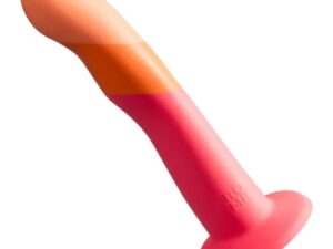 ROMP - DIZI DILDO SILICONA CON VENTOSA TRICOLOR 18 CM
