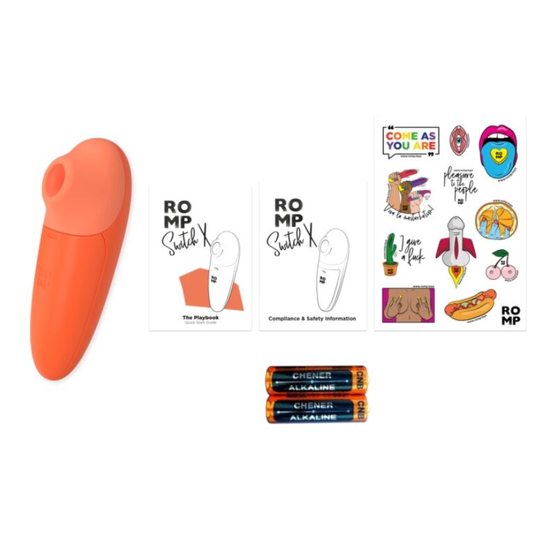ROMP - SWITCH X ESTIMULADOR DE CLÍTORIS 6 NIVELES NARANJA - Imagen 2
