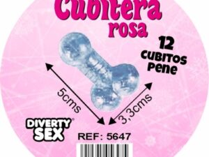 DIABLO PICANTE - CUBITERA 12 PENES SILICONA DURA PARA COLGAR ROSA