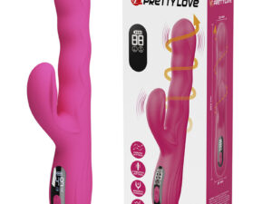 PRETTY LOVE - WINTERS VIBRADOR RABBIT MULTIFUNCIÓN CON PANTALLA LED ROSA