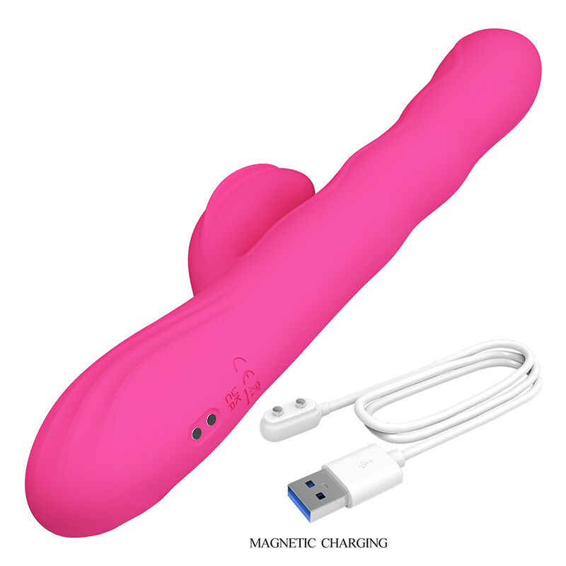 PRETTY LOVE - WINTERS VIBRADOR RABBIT MULTIFUNCIÓN CON PANTALLA LED ROSA - Imagen 6