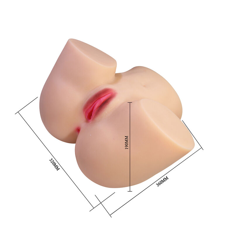 CRAZY BULL - LIORA MASTURBADOR VAGINAL Y ANAL DOBLE XXL CON VIBRACIÓN - Imagen 2