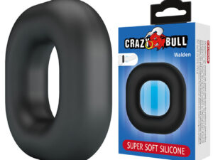 CRAZY BULL - WALDEN ANILLO PARA PENE SUPER SOFT SILICONA NEGRO