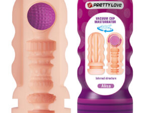 PRETTY LOVE - ALISA MASTURBADOR VAGINA CON VENTOSA Y TEXTURAS INTERNAS