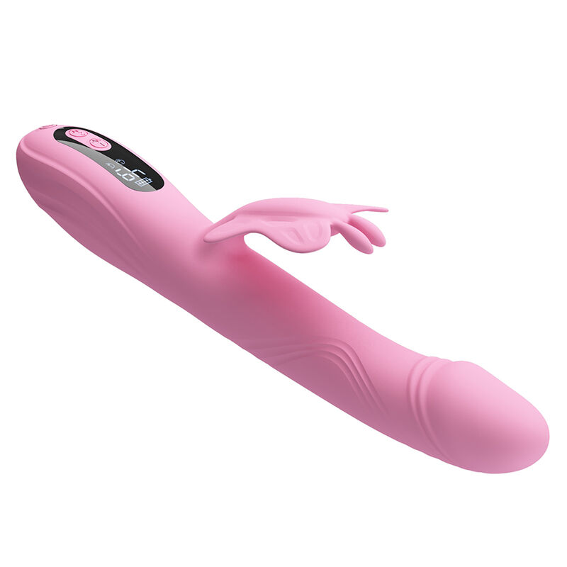 PRETTY LOVE - BELLA VIBRADOR RABBIT CON ESTIMULACIÓN MARIPOSA Y LED ROSA - Imagen 3
