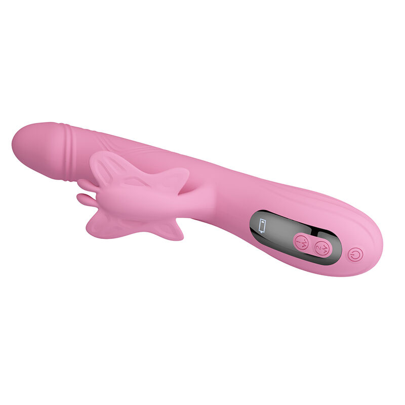 PRETTY LOVE - BELLA VIBRADOR RABBIT CON ESTIMULACIÓN MARIPOSA Y LED ROSA - Imagen 4
