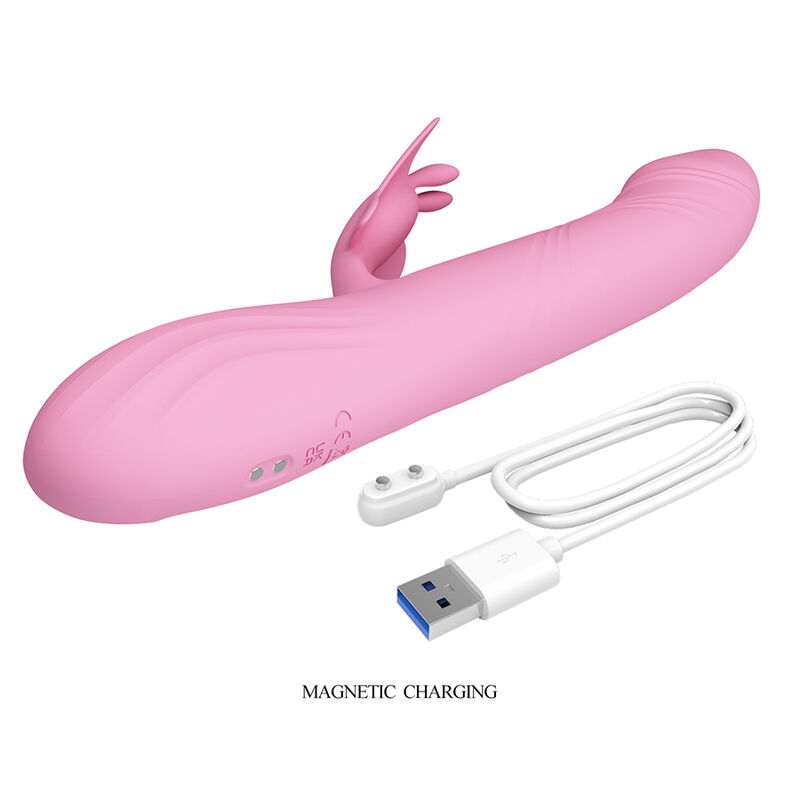 PRETTY LOVE - BELLA VIBRADOR RABBIT CON ESTIMULACIÓN MARIPOSA Y LED ROSA - Imagen 6