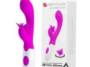 PRETTY LOVE - BUTTERFLY KISS VIBRADOR RABBIT 30 FUNCIONES MORADO
