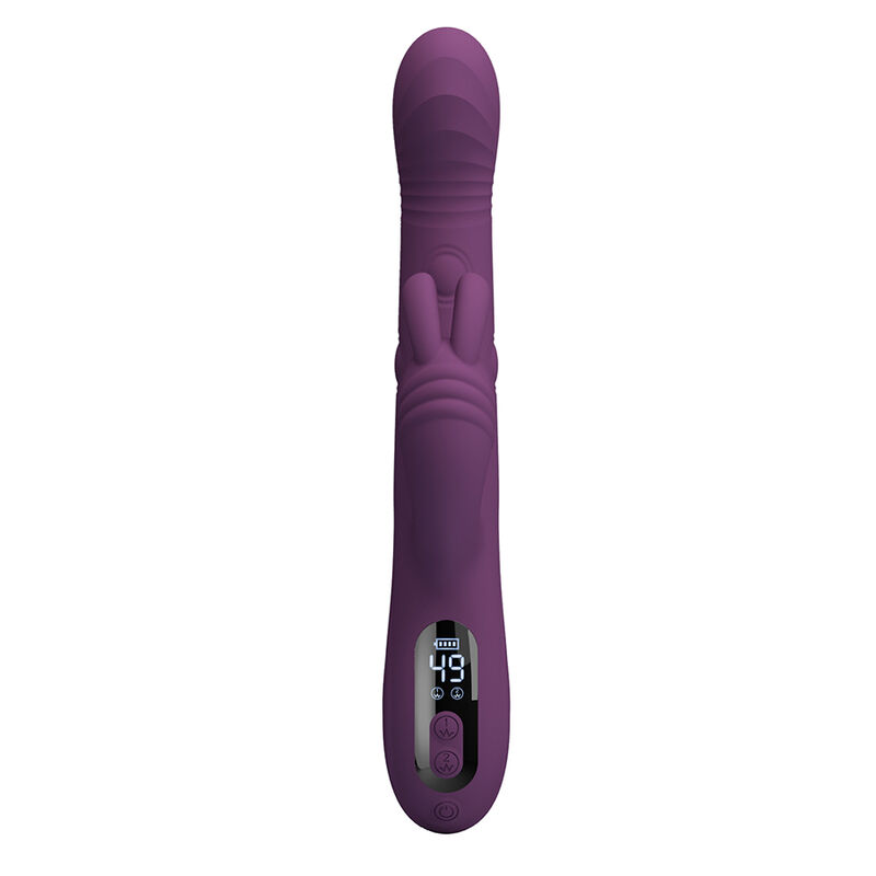 PRETTY LOVE - DEE VIBRADOR RABBIT MULTIFUNCIÓN OSCILANTE Y PERCUTOR MORADO - Imagen 7