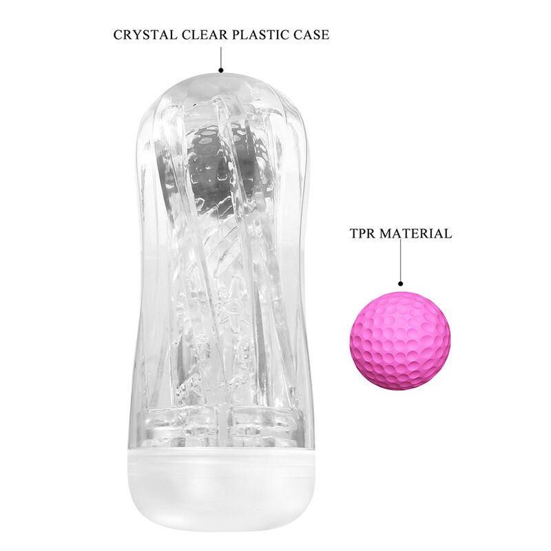 PRETTY LOVE - MASTURBADOR CUP 360º TEXTURIZADO TRANSPARENTE - Imagen 2